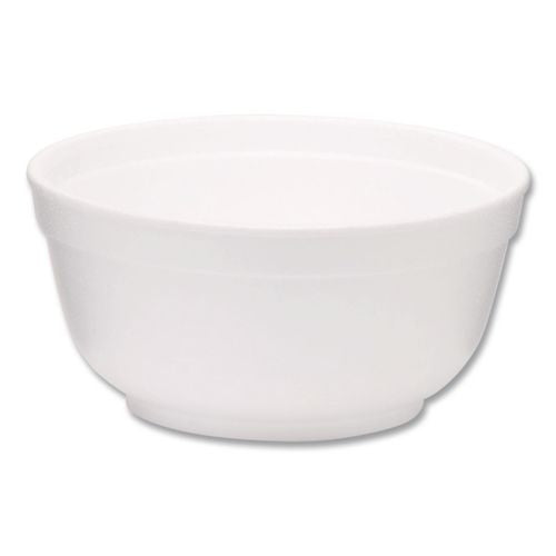 WinCup Foam Bowls, Squat Style, 8 oz, White, 1,000/Carton