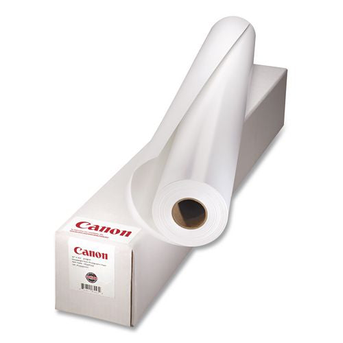 Canon Satin Photographic Paper Roll, 2" Core, 7 mil, 24" x 100 ft, Satin White