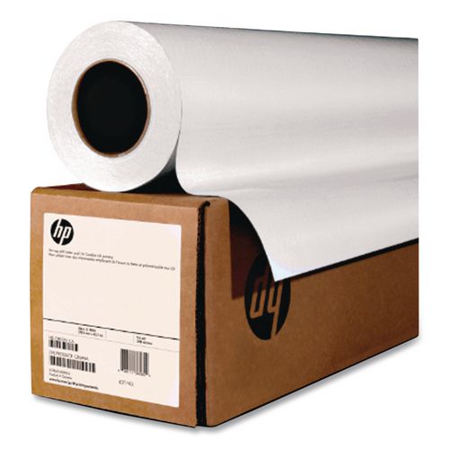 HP DesignJet Inkjet Large Format Paper, 6.8 mil, 24" x 150 ft, Gloss White