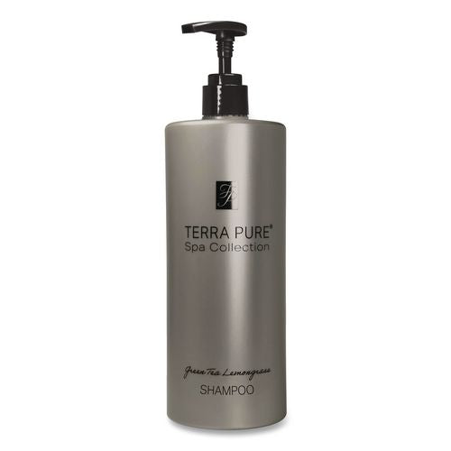 Diversified Hospitality Solutions Terra Pure Shampoo Air Pump, Green Tea Lemongrass Scent, 16.32 oz Bottle