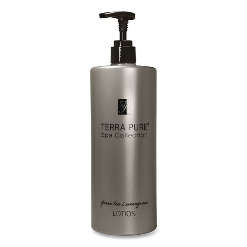 Diversified Hospitality Solutions Terra Pure Body Lotion Air Pump, 16.23 oz Bottle, Green Tea and Lemongrass Scent