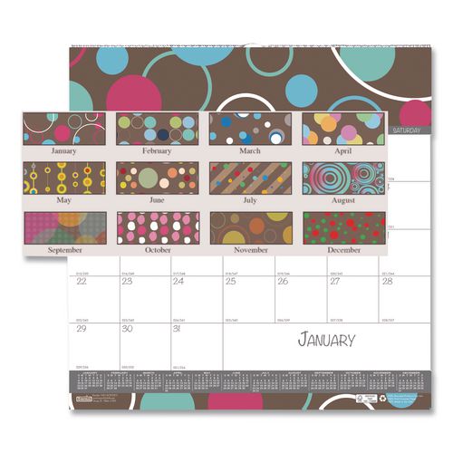 House of Doolittle Recycled Bubbleluxe Wall Calendar, Bubbles Artwork, 12 x 12, White/Multicolor Sheets, 12-Month (Jan to Dec): 2026