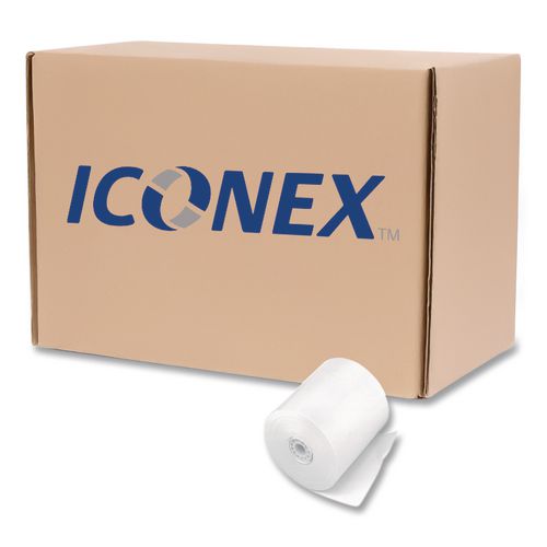 Iconex Direct Thermal Printing Paper Rolls, 0.45" Core, 3.13" x 290 ft, White, 50/Carton