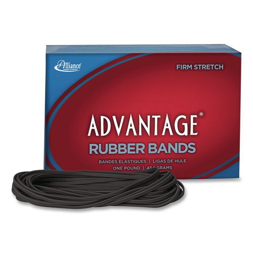 Alliance Advantage Classic Black Rubber Bands, Size 117B, 0.06" Gauge, 1 lb Box, 200/Box