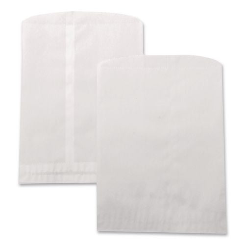 Ross & Wallace Paper Products Grocery Bag, 30# Size, 30# Basis Weight, 7.5" x 10.5", White, 500/Box