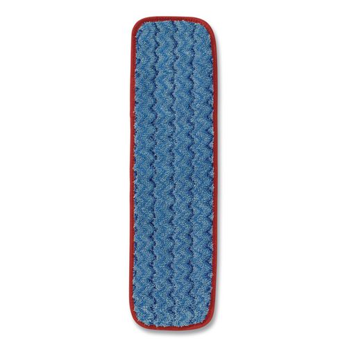 Rubbermaid Commercial Microfiber Wet Mopping Pad, 18.5" x 5.5" x 0.5", Red