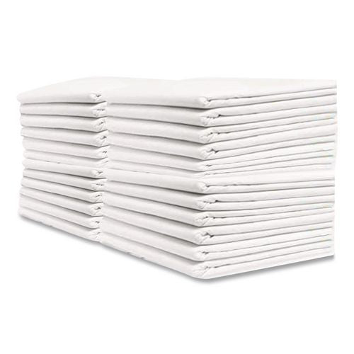 Hoffmaster Tissue/Poly Tablecovers, 82" Diameter, White, 25/Carton