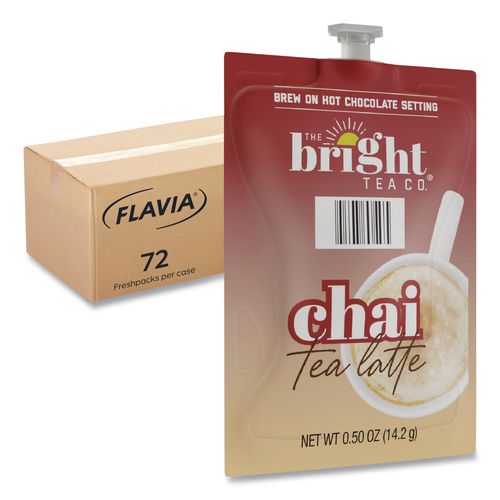 FLAVIA The Bright Tea Co. Chai Tea Latte Freshpack, 72/Carton