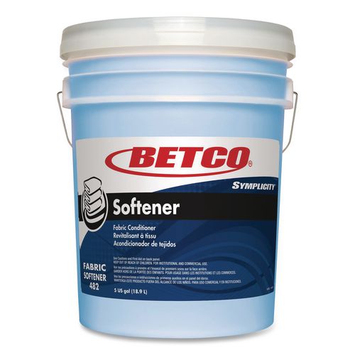 Betco Symplicity Fabric Softener, Springtime Fresh Scent, 5 gal Pail