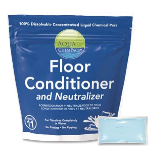 Diversey Aqua ChemPacs Floor Conditioner and Neutralizer, 100 ChemPacs/Carton