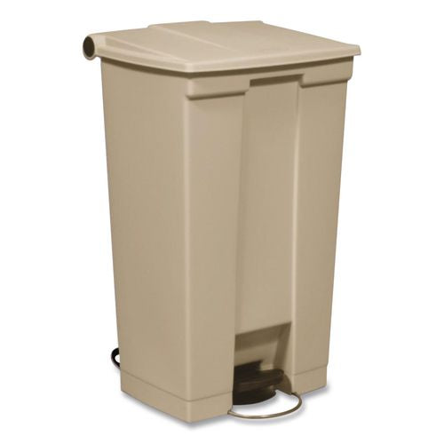 Rubbermaid Commercial Legacy Step-On Receptacle, 23 gal, Polyethylene, Beige