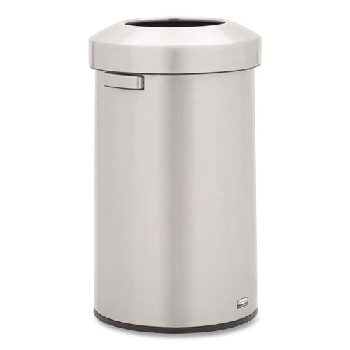 Rubbermaid Commercial Refine Series Waste Receptacle, 23 gal, Plastic/Stainless Steel