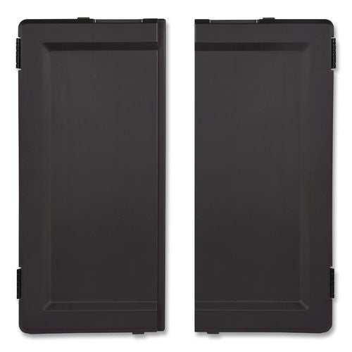 Rubbermaid Commercial Locking Door Kit, for Rubbermaid Commercial 2202581/2202527/2202585, Resin, Black