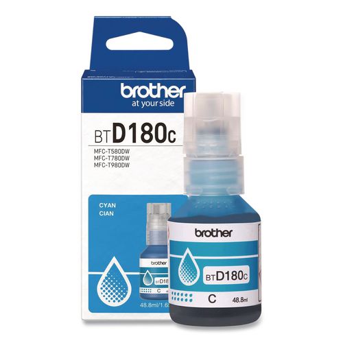 Brother BTD180 INKvestment, High-Yield Ink, 5,000 Page-Yield, Cyan