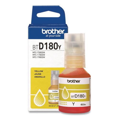 Brother BTD180 INKvestment High-Yield Ink, 5,000 Page-Yield, Yellow