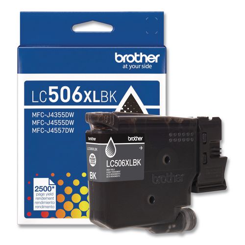 Brother LC506 INKvestment, High-Yield Ink, 2,500, Page-Yield, Black