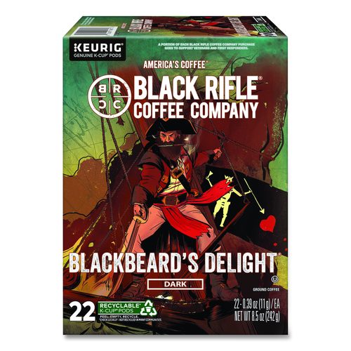 Black Rifle Coffee Company Blackbeard's Delight Coffee K-Cups, 22/Box