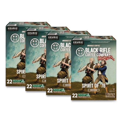 Black Rifle Coffee Company Spirit of '76 Coffee K-Cups, 22/Box, 4 Boxes/Carton