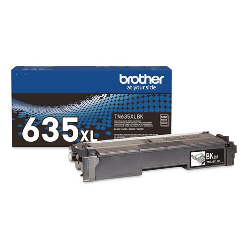 Brother TN635XL High-Yield Toner, 5,500 Page-Yield, Black