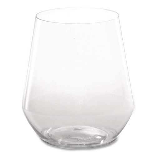 WNA Reserv Stemless Glassware, 12 oz, Clear, 16 Cups/Tray, 4 Trays/Carton