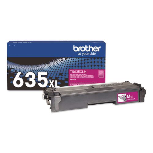 Brother TN635XL High-Yield Toner, 4,500 Page-Yield, Magenta