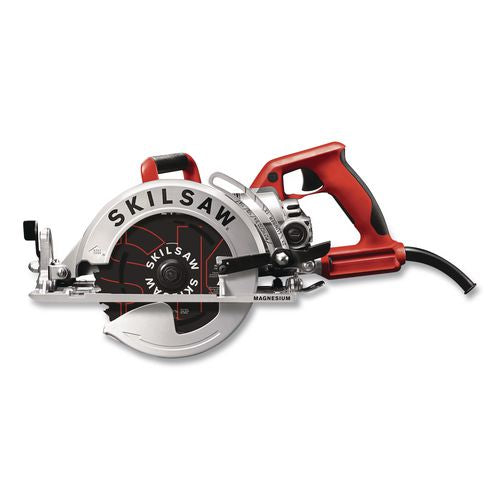 SKIL 7-1/4" Lightweight Magnesium Worm Drive Circular Saw with Carbide Blade, 2,800 SPM, 0 to +53 Degree Bevel Range, 24 T Blade