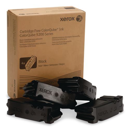 Xerox 108R00832 Solid Ink Stick, 40,000 Page-Yield, Black, 4/Box
