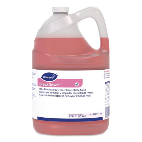 Diversey Breakdown Odor Eliminator, Fresh, Liquid, 1 gal Bottle