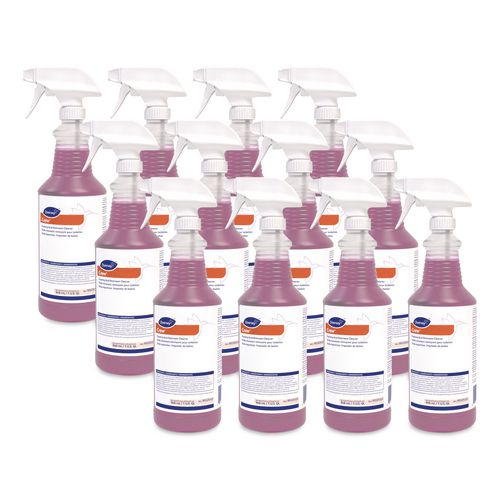 Diversey Foaming Acid Restroom Cleaner, Fresh Scent, 32 oz Spray Bottle, 12/Carton