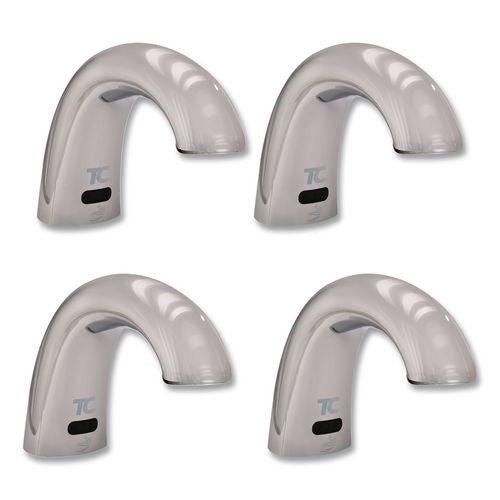 Rubbermaid Commercial One Shot Soap Dispenser - Touch Free, Foam, 800 mL/1,600 mL, 11 x 14 x 3.5, Chrome, 4/Carton