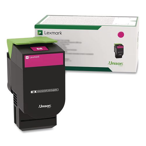 Lexmark 70C1HM0 Return Program High-Yield Toner, 3,000 Page-Yield, Magenta