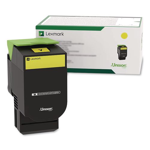 Lexmark 70C1HY0 Return Program High-Yield Toner, 3,000 Page-Yield, Yellow