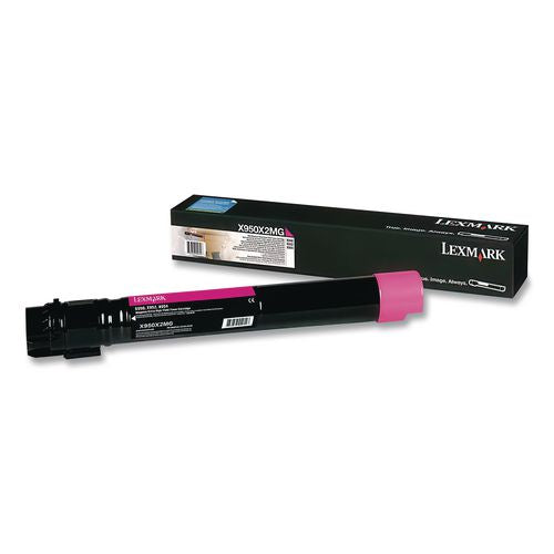 Lexmark X950X2MG Extra High-Yield Toner, 22,000 Page-Yield, Magenta