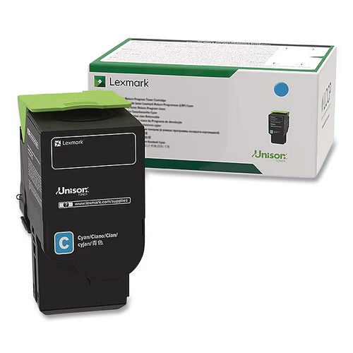 Lexmark 74C1SC0 Return Program Unison Toner, 7,000 Page-Yield, Cyan