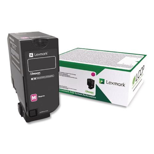 Lexmark 74C1SM0 Return Program Unison Toner, 7,000 Page-Yield, Magenta