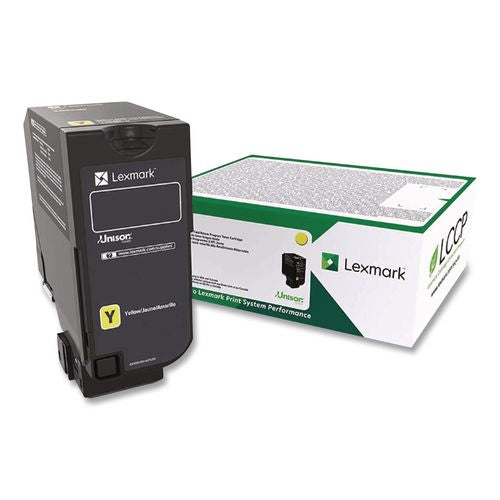 Lexmark 74C1SY0 Return Program Toner, 7,000 Page-Yield, Yellow