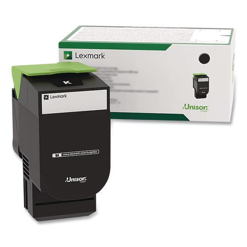 Lexmark 80C1SK0 Return Program Toner, 2,500 Page-Yield, Black