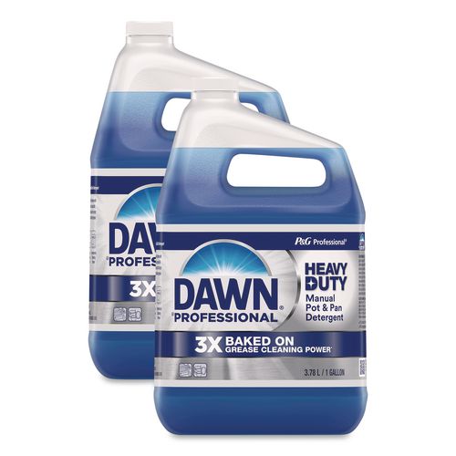 Dawn Professional Heavy-Duty Manual Pot/Pan Dish Detergent, Original Scent, 1 gal Bottle, 2/Carton