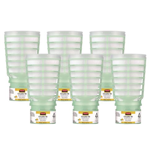 Rubbermaid Commercial CirculAir 90 Passive Air Care Refill, Citrus, 1.62 oz, 6/Carton