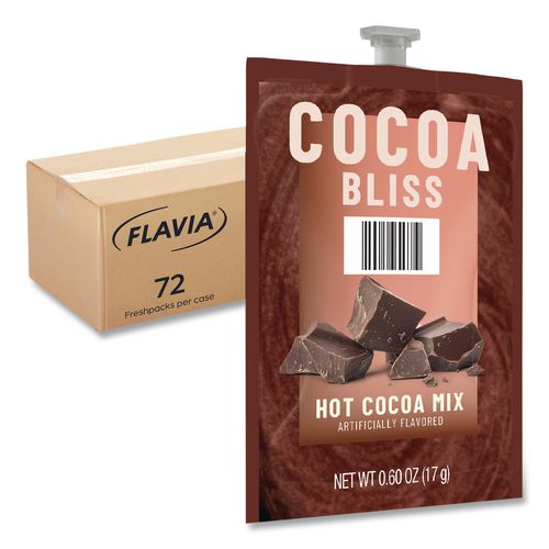 FLAVIA Cocoa Bliss Hot Chocolate Mix, Chocolate, 72/Carton