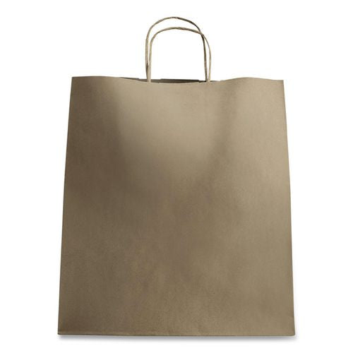 Karat Huntington Paper Shopping Bag, Rope Handles, Large Size, 13.4 x 9.3 x 15.9, Kraft, 200/Carton