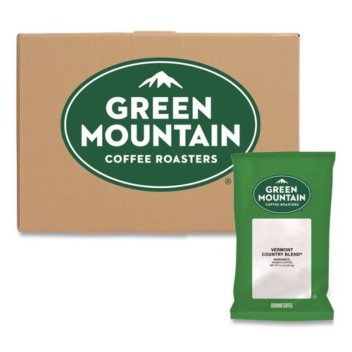 Green Mountain Coffee Vermont Country Blend Coffee Fraction Packs, 2.2oz, 100/Carton