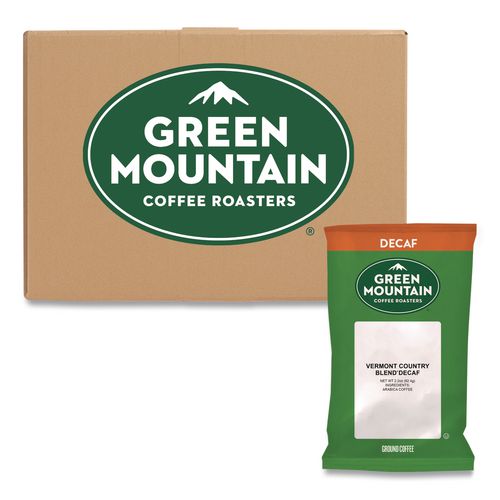 Green Mountain Coffee Vermont Country Blend Decaf Coffee Fraction Packs, 2.2oz, 50/Carton