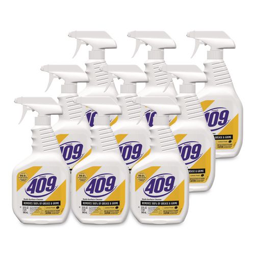 Formula 409 Multi-Surface Cleaner, Lemon Scent, 32 oz Spray Bottle, 9/Carton