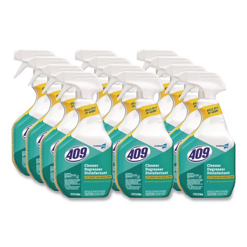 Formula 409 CloroxPro Cleaner Degreaser Disinfectant, 32 oz Spray, 12/Carton