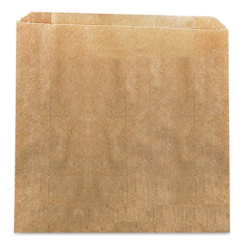 HOSPECO Waxed Kraft Liners, 10.5" x 3.25" x 9.38", Brown, 250/Carton