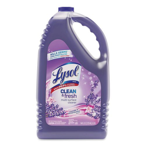 LYSOL Brand Clean and Fresh Multi-Surface Disinfectant Cleaner, Lavender and Orchid Essence, 144 oz Bottle