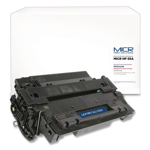 MICR Print Solutions Compatible CE255A(M) (55AM) MICR Toner, 6,000 Page-Yield, Black