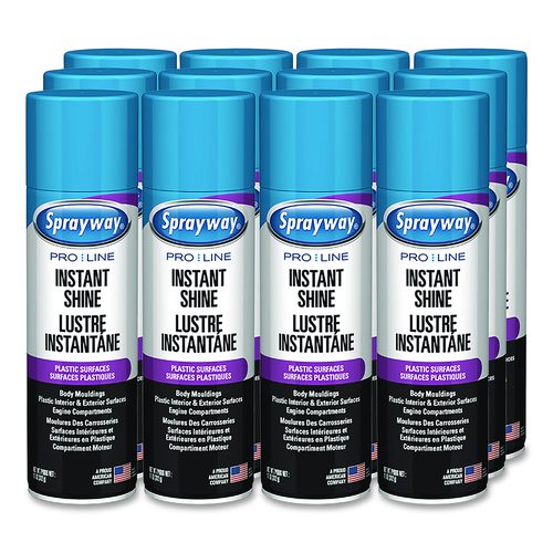 Sprayway PRO LINE Instant Shine, 11 oz Aerosol Can, 12/Carton