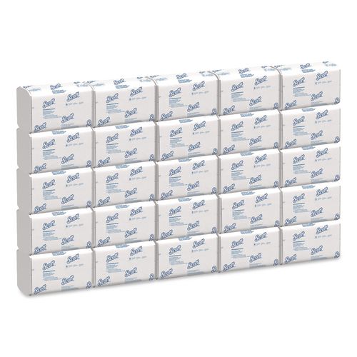 Scott Essential Low Wet Strength Multi-Fold Towels, 1-Ply, 9.4 x 12.4, White, 175/Pack, 25 Packs/Carton